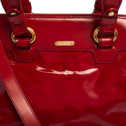 Pre Owned Celine Red Patent Leather Lirine Tote
