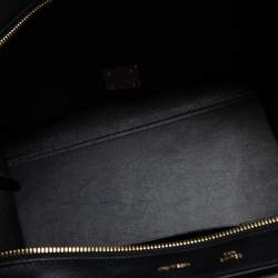 Pre Owned Celine Multicolor Python, Suede, and Leather Medium Trapeze Top Handle Bag
