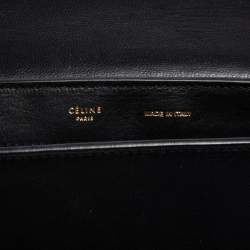 Pre Owned Celine Multicolor Python, Suede, and Leather Medium Trapeze Top Handle Bag