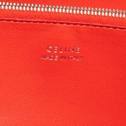 Pre Owned Celine Beige Leather Zip Around Wallet