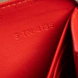 Pre Owned Celine Beige Leather Zip Around Wallet