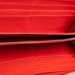 Pre Owned Celine Beige Leather Zip Around Wallet