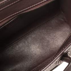 مملوكة مسبقًا حقيبة يد توتس سيلين نانو لاغيدج جلد عنابي