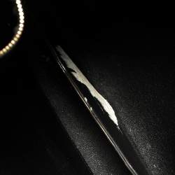 Pre Owned Celine Mustard/Black Leather Blade Flap Bag