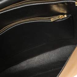 Pre Owned Celine Mustard/Black Leather Blade Flap Bag