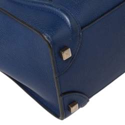 Pre Owned حقيبة سيلين مايكرو لاغيدج جلد أزرق 