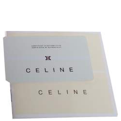 Pre Owned Celine Red Leather Turnlock Flap Satchel