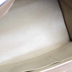 Pre Owned Celine Tri Color Leather and Suede Medium Trapeze Top Handle Bag