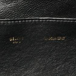 مملوكة مسبقًا حقيبة سيلين يد علوية ترابيز متوسطة سويدي وجلد ثعبان أسود