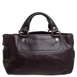 Pre Owned Celine Dark Brown Leather Boogie Tote