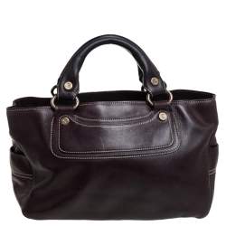 Pre Owned Celine Dark Brown Leather Boogie Tote