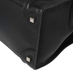 Pre Owned Celine Black Leather Mini Luggage Tote