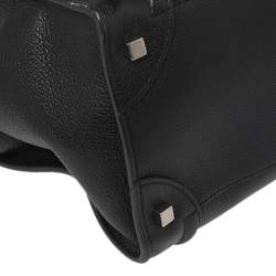 Pre Owned Celine Black Leather Mini Luggage Tote