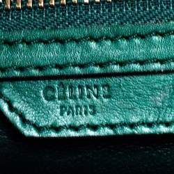 مملوكة مسبقًا حقيبة يد توتس سيلين ميني لاغيدج جلد وجلد ثعبان أخضر