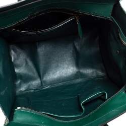 مملوكة مسبقًا حقيبة يد توتس سيلين ميني لاغيدج جلد وجلد ثعبان أخضر