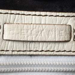 Celine Brown/Light Cream Canvas and Leather Boogie Hobo
