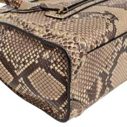 Pre Owned Céline Beige/Black Python Nano Luggage Tote