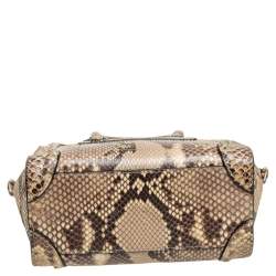 Pre Owned Céline Beige/Black Python Nano Luggage Tote