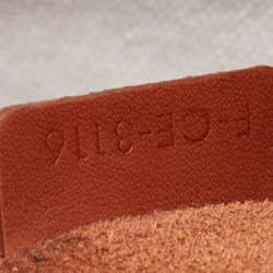 Pre Owned Celine Tri Color Leather and Canvas Knotted Shoulder Bag