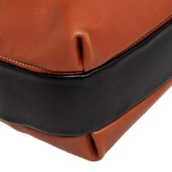 Pre Owned Celine Tri Color Leather and Canvas Knotted Shoulder Bag