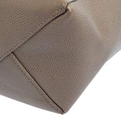 Pre Owned Celine Blue/Grey Grained Leather Small Vertical Cabas Tote