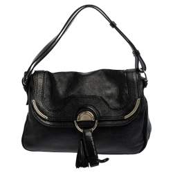 Pre Owned Celine Black Leather Daydream Shoulder Bag