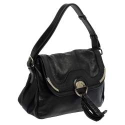 Pre Owned Celine Black Leather Daydream Shoulder Bag