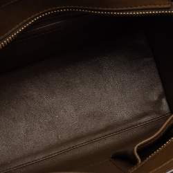 Pre Owned Celine Tri Color Leather Micro Luggage Tote