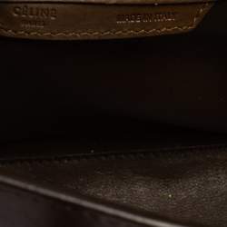 Pre Owned Celine Tri Color Leather Micro Luggage Tote