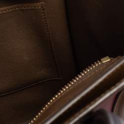 Pre Owned Celine Tri Color Leather Micro Luggage Tote