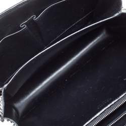 Pre Owned Celine Black Python Medium Classic Box Shoulder Bag