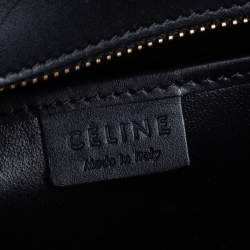 Pre Owned Céline Tri Color Python and Leather Trim Nano Luggage Tote