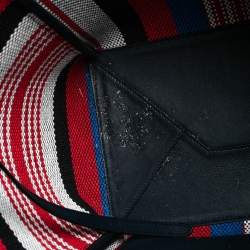 Pre Owned Celine Multicolor Striped Woven Canvas Phantom Cabas Tote