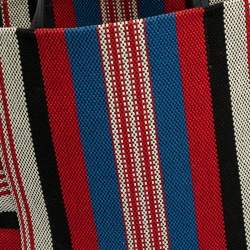 Pre Owned Celine Multicolor Striped Woven Canvas Phantom Cabas Tote