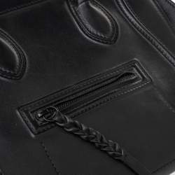 Pre Owned  Celine Black Leather Medium Phantom Luggage Tote