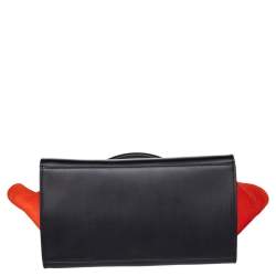 Pre Owned Celine Multicolor Calf Hair and Leather Medium Trapeze Top Handle Bag