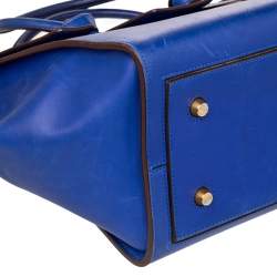 Pre Owned Celine Blue Leather Mini Tie Tote