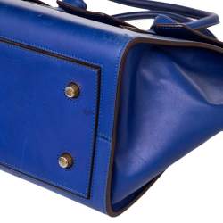 Pre Owned Celine Blue Leather Mini Tie Tote