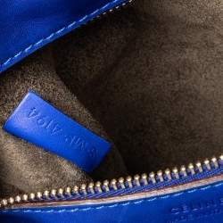 Pre Owned Celine Blue Leather Mini Tie Tote