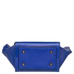 Pre Owned Celine Blue Leather Mini Tie Tote