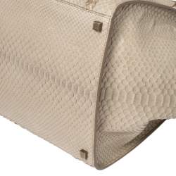 Pre Owned Celine Beige Python Medium Phantom Luggage Tote