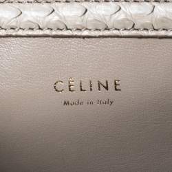 Pre Owned Celine Beige Python Medium Phantom Luggage Tote