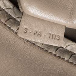 Pre Owned Celine Beige Python Medium Phantom Luggage Tote