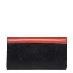 Pre Owned  Celine Tri Color Leather Envelope Clutch