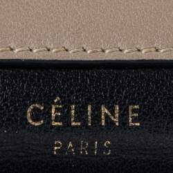 Pre Owned  Celine Tri Color Leather Envelope Clutch