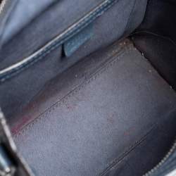 Pre Owned حقيبة يد توتس سيلين نانو لاغيدج جلد أزرق كحلي