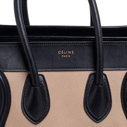 Pre Owned حقيبة يد توتس سيلين ميكرو لاغيدج جلد ونوبوك ثلاثي اللون