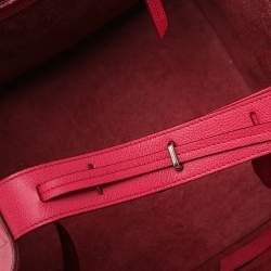 Pre Owned Celine Pink Leather Medium Phantom Luggage Tote