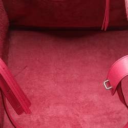 Pre Owned Celine Pink Leather Medium Phantom Luggage Tote