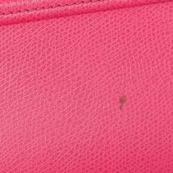 Pre Owned Celine Pink Leather Medium Phantom Luggage Tote